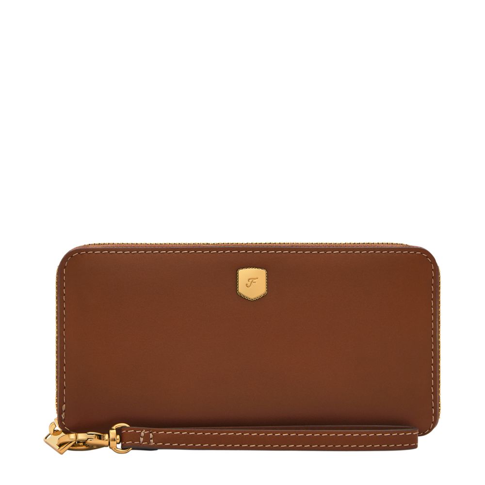 Fossil Women's Lennox Smooth Cowhide Leather Zip Continental Wallet -  SL10037200