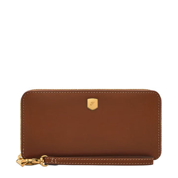 Fossil Women's Lennox Smooth Cowhide Leather Zip Continental Wallet -  SL10037200