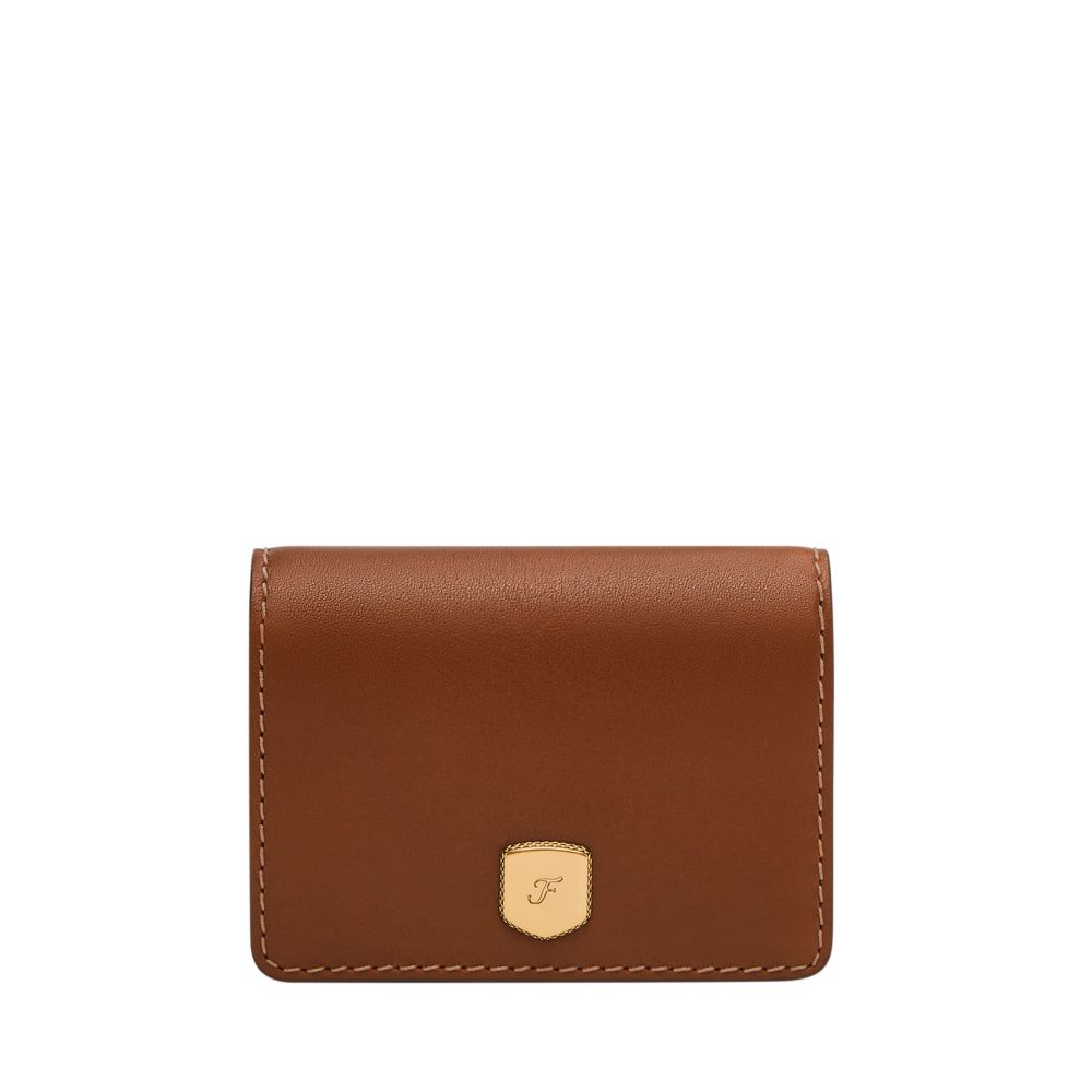 Fossil Women's Lennox Smooth Leather Small Flap Wallet - SL10065200