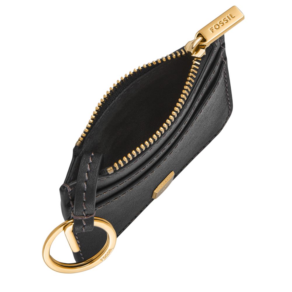 Fossil Women's Lennox Smooth Leather Zip Card Case - SL10078001 (1)