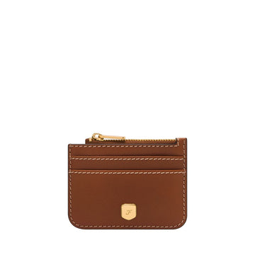 Fossil Women's Lennox Smooth Leather Zip Card Case - SL10078200