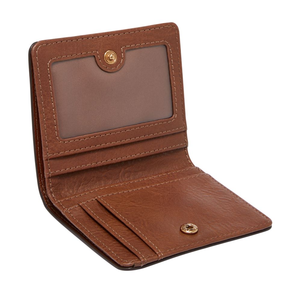 Fossil Women's Logan Leather Small RFID Bifold Wallet  -  SL7829200 (1)
