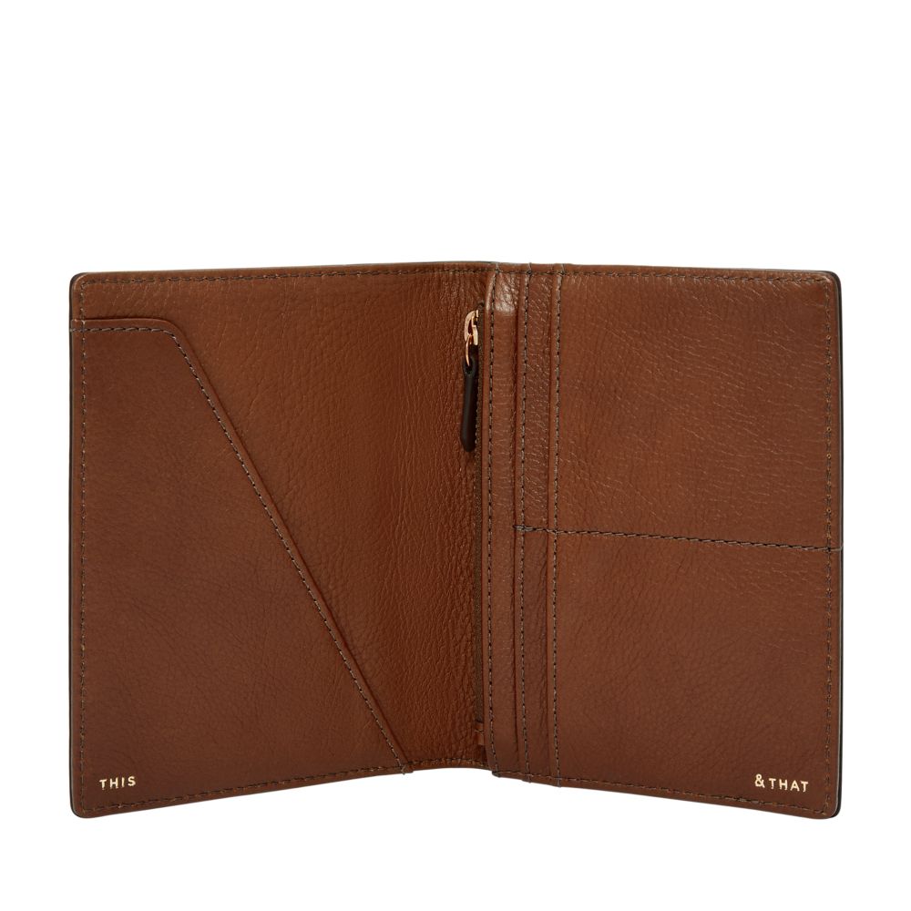 Fossil Women's Travel RFID Eco Leather Passport Case -  SLG1499200 (2)