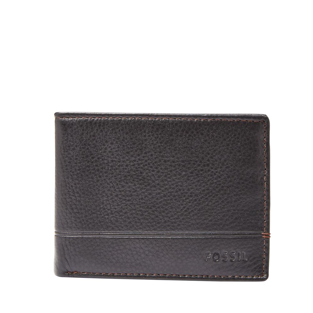 BROOKS BLK LTH BIFOLD/FLIP ID