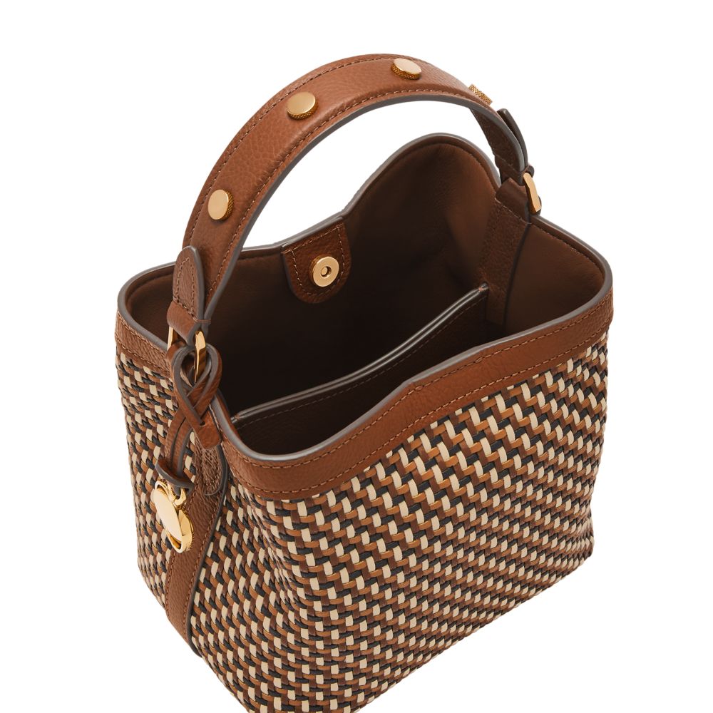 Fossil Women's Jessie Polyurethane Small Bucket Crossbody -  ZB11005249